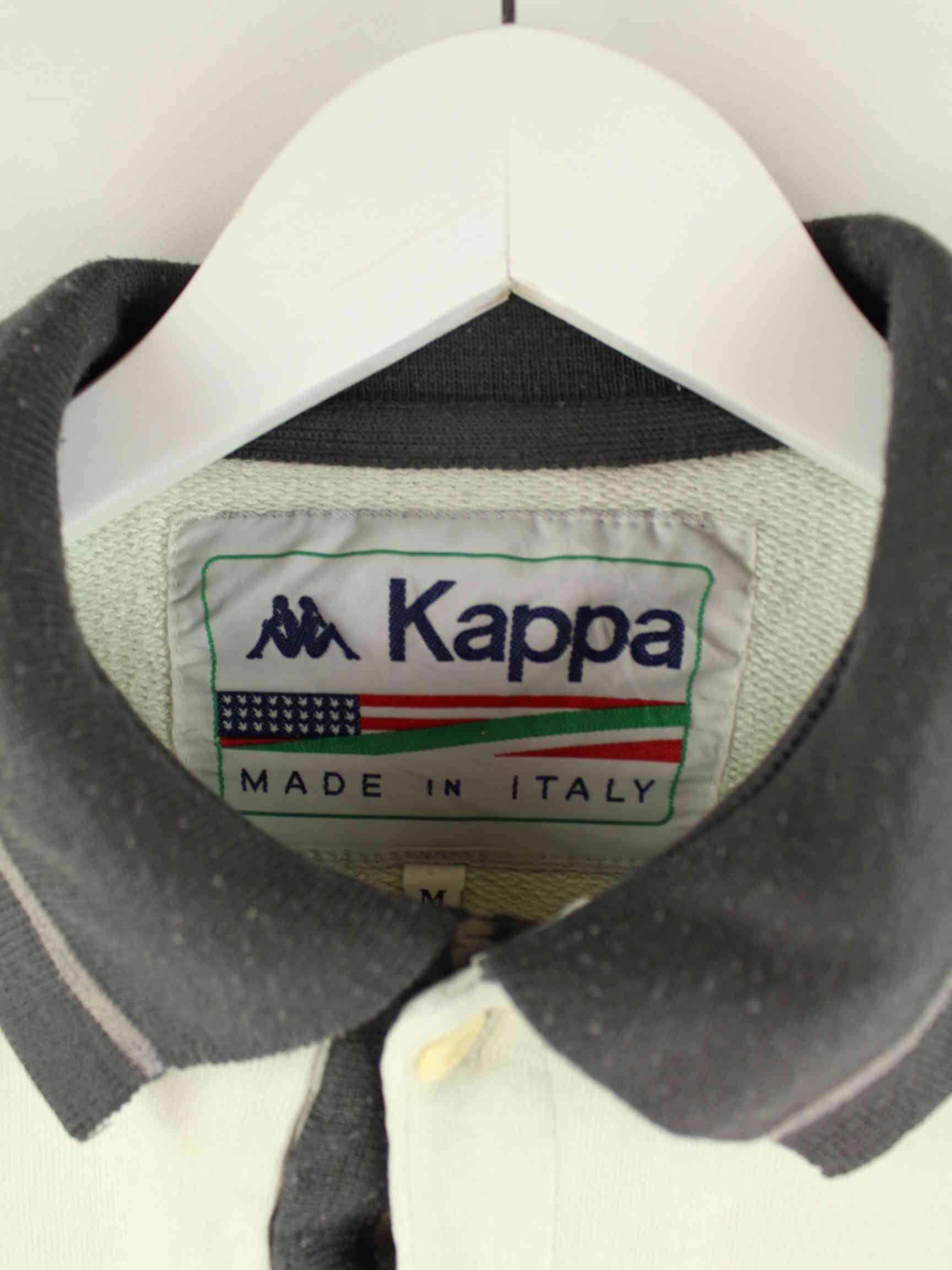 Kappa 80s Vintage Parachutist Corps Sweater Weiß M (detail image 2)