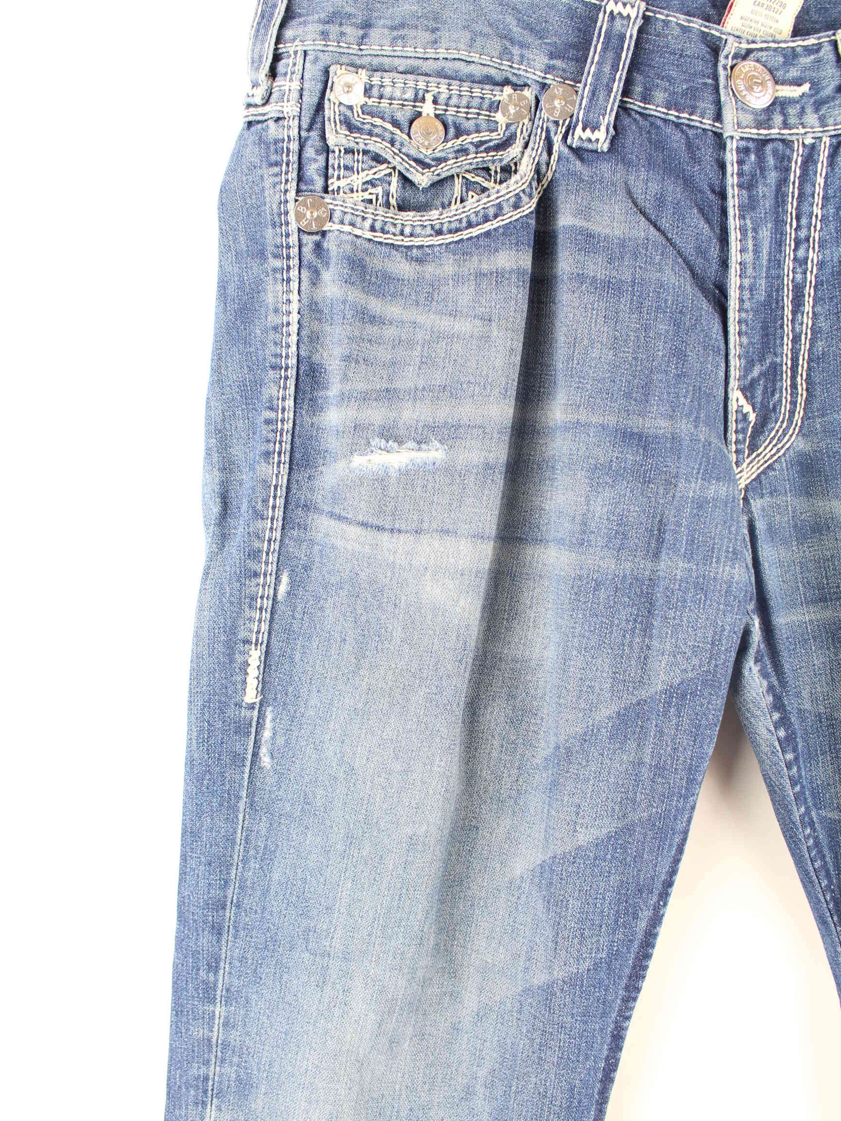 True Religion y2k Ricky Big QT Jeans Blau W40 L30 (detail image 1)