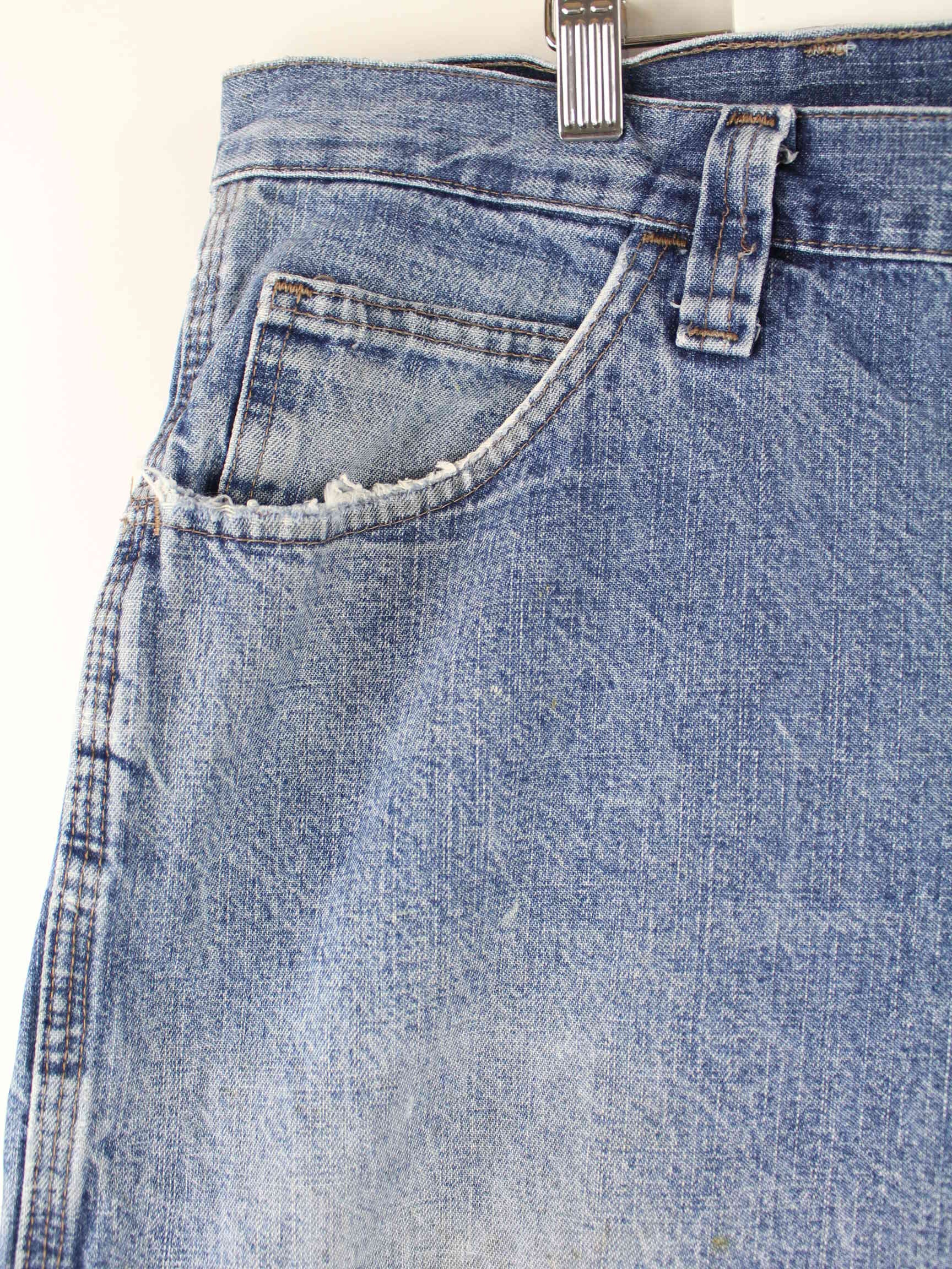 Wrangler y2k Carpenter Jorts / Jeans Shorts Blau W44 (detail image 2)