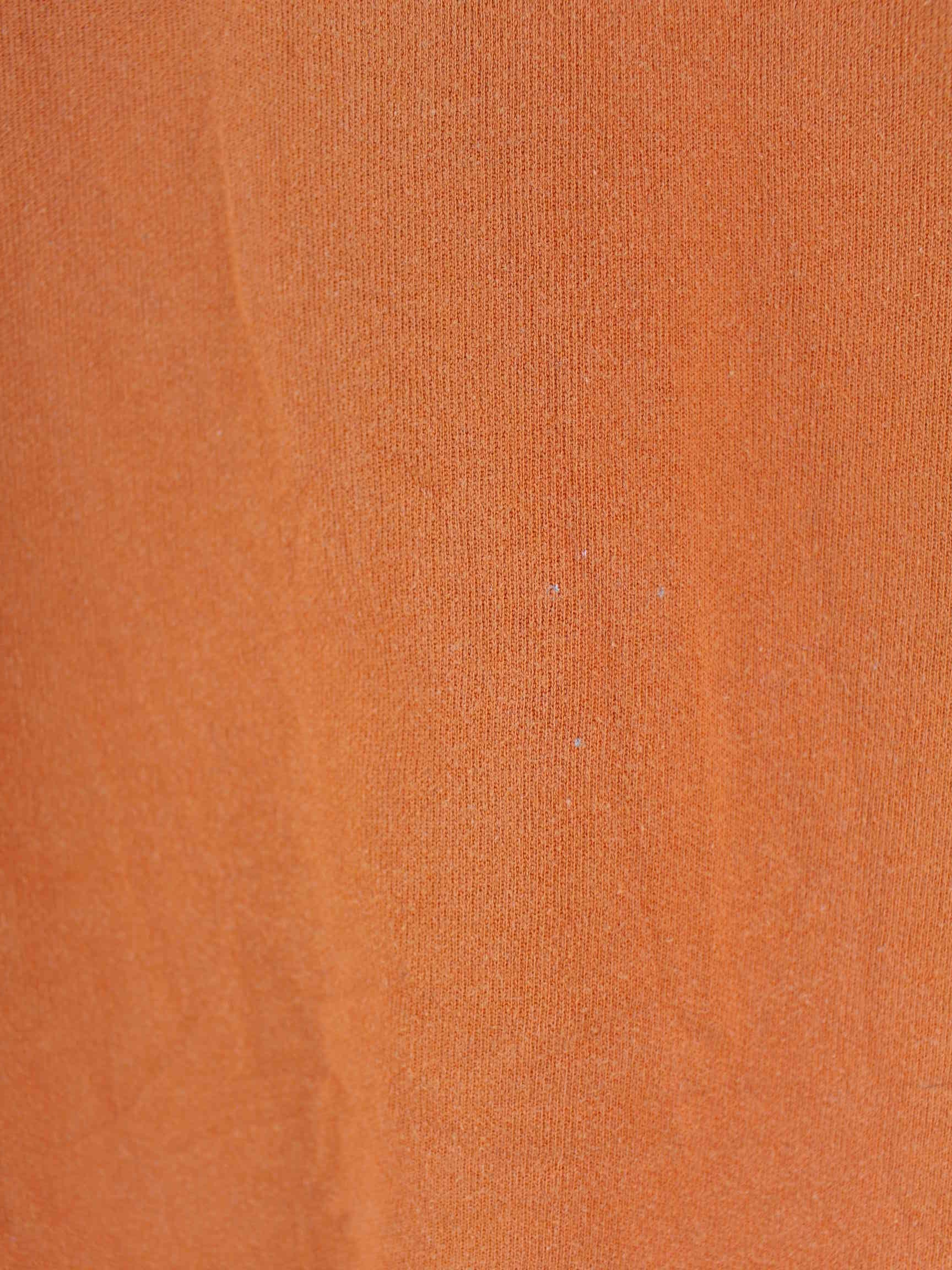 Nike 90s Vintage Big Swoosh Embroidered Sweater Orange L (detail image 8)