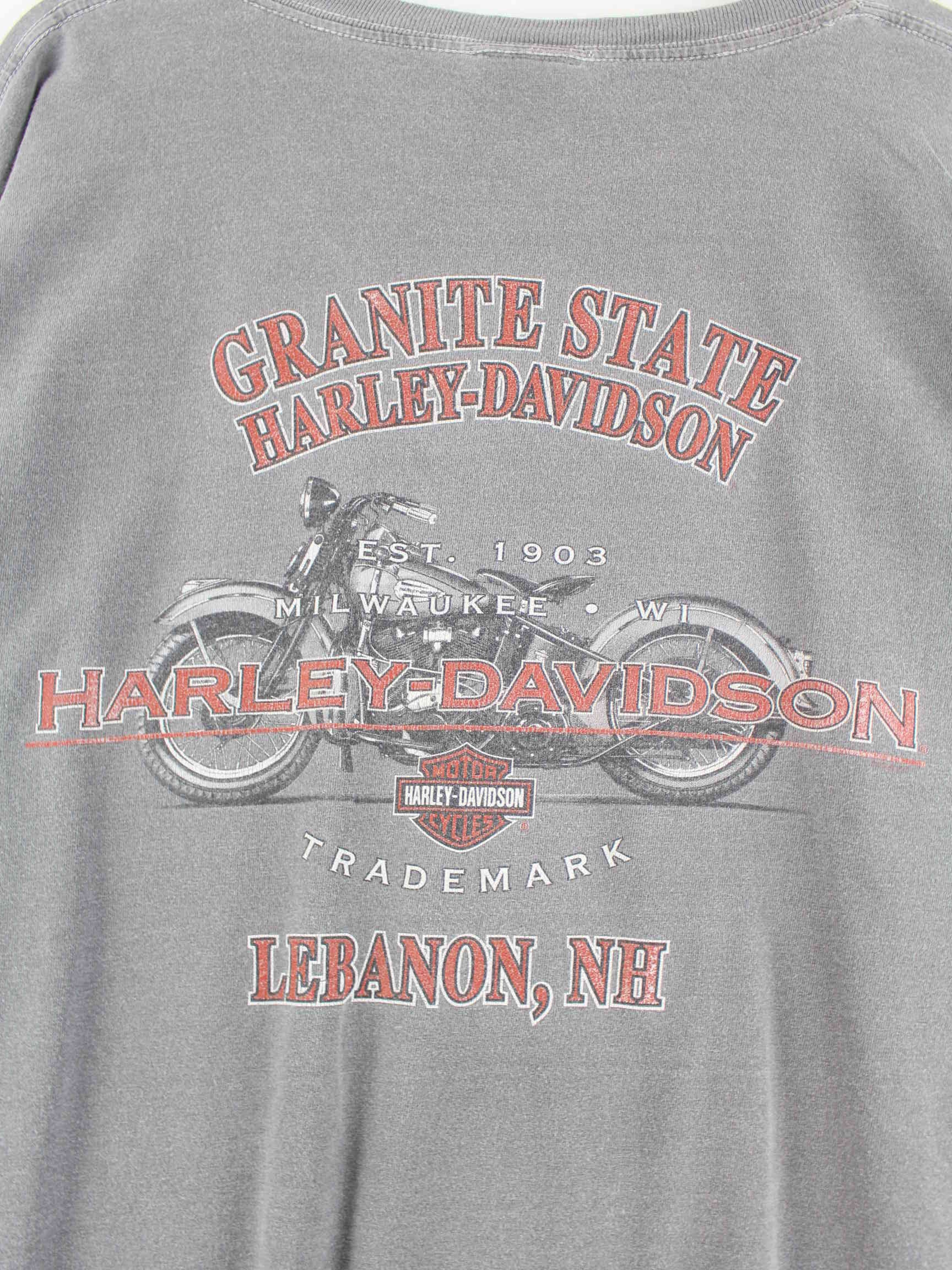 Harley Davidson 00s Lebanon Print T-Shirt Grau XL (detail image 4)