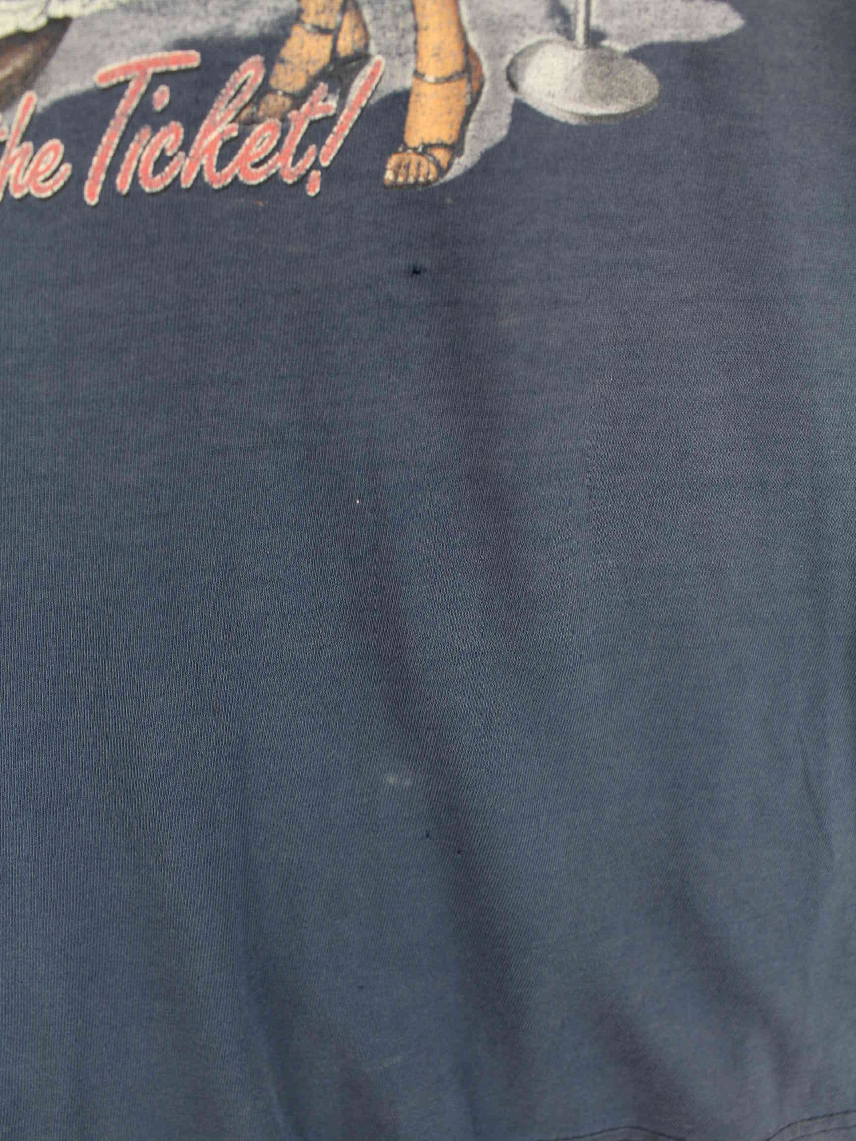 Harley Davidson 90s Vintage Reno print T-Shirt Blau M (detail image 5)