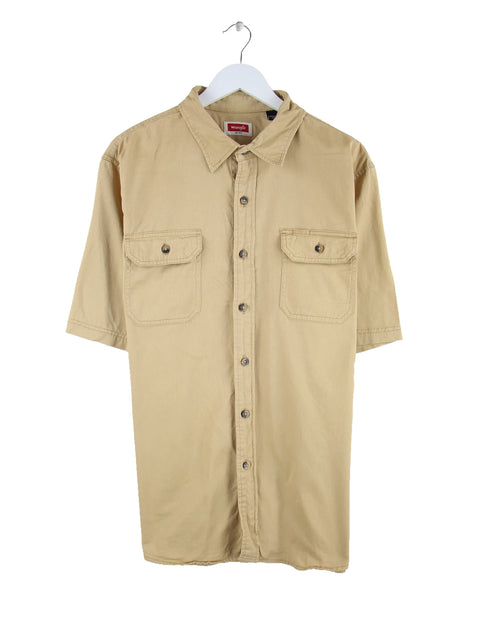 Wrangler 00s Kurzarm Hemd Braun L