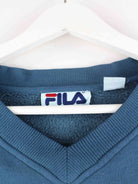 Fila 90s Vintage Logo Embroidered Sweater Blau XL (detail image 2)