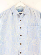 Vintage 90s Hawaii 100% Seide Hemd Blau L (detail image 1)