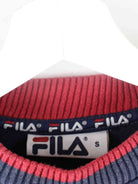 Fila 90s Vintage Embroidered Sweater Blau S (detail image 2)