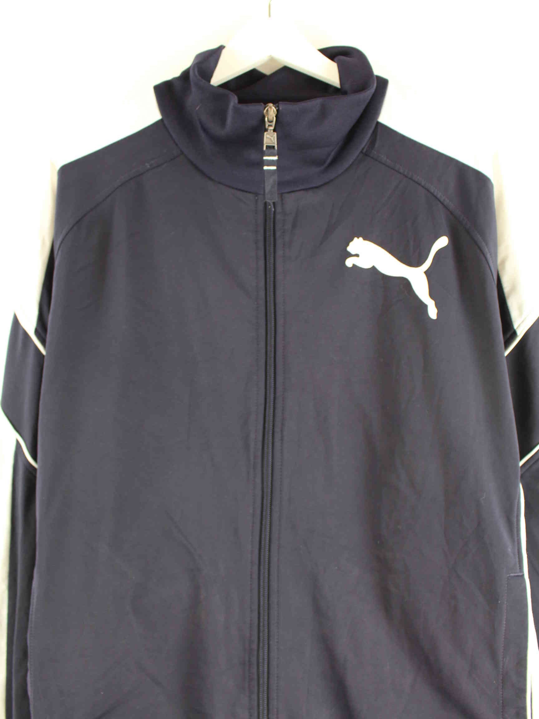 Puma Logo Print Trainingsjacke Blau L (detail image 1)