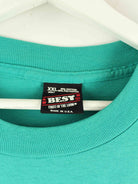 Fruit of the Loom 90s Vintage US Mint Print Single Stitch T-Shirt Grün XXL (detail image 2)