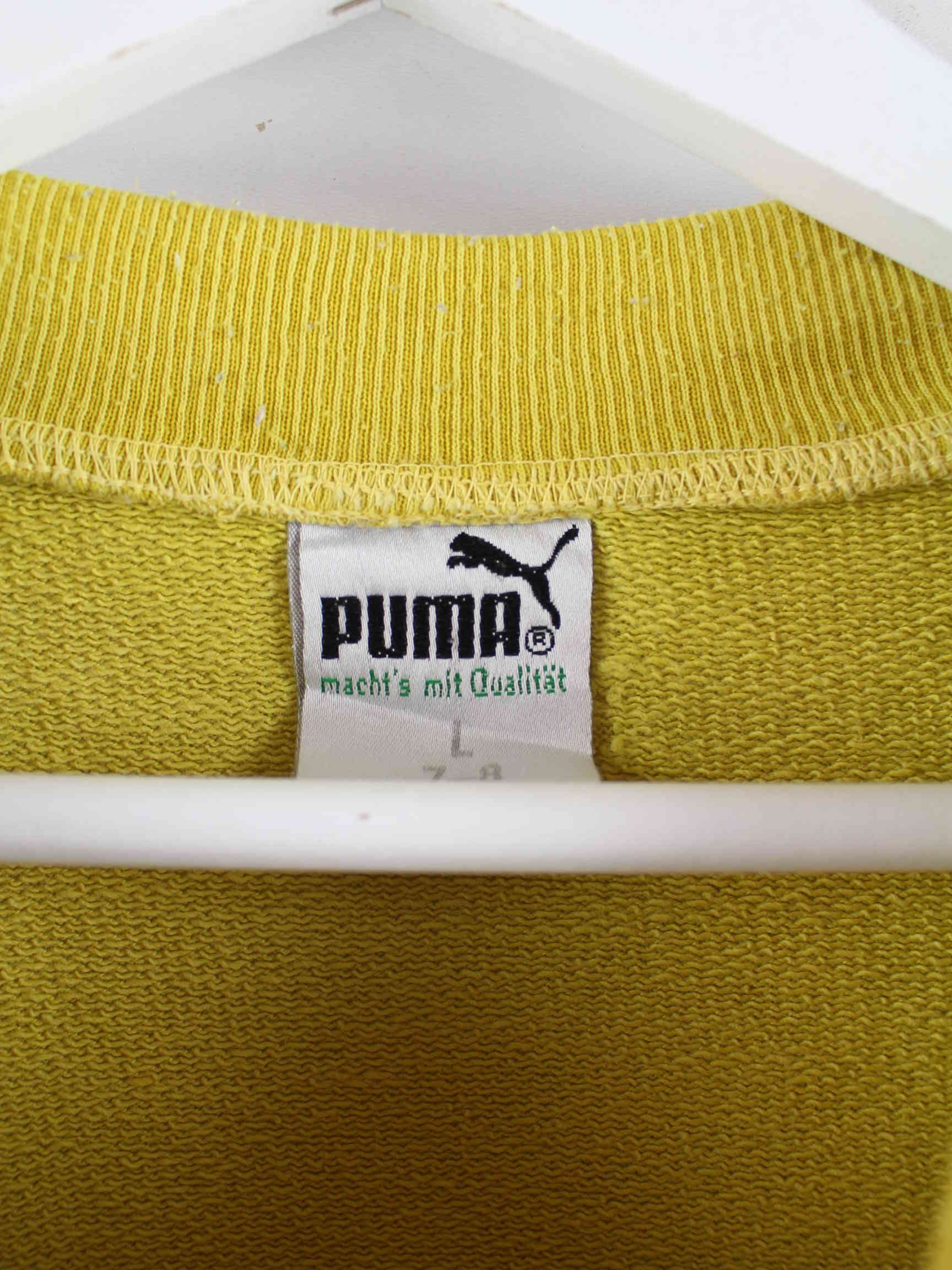 Puma 90s Vintage Print Sweater Gelb L (detail image 2)