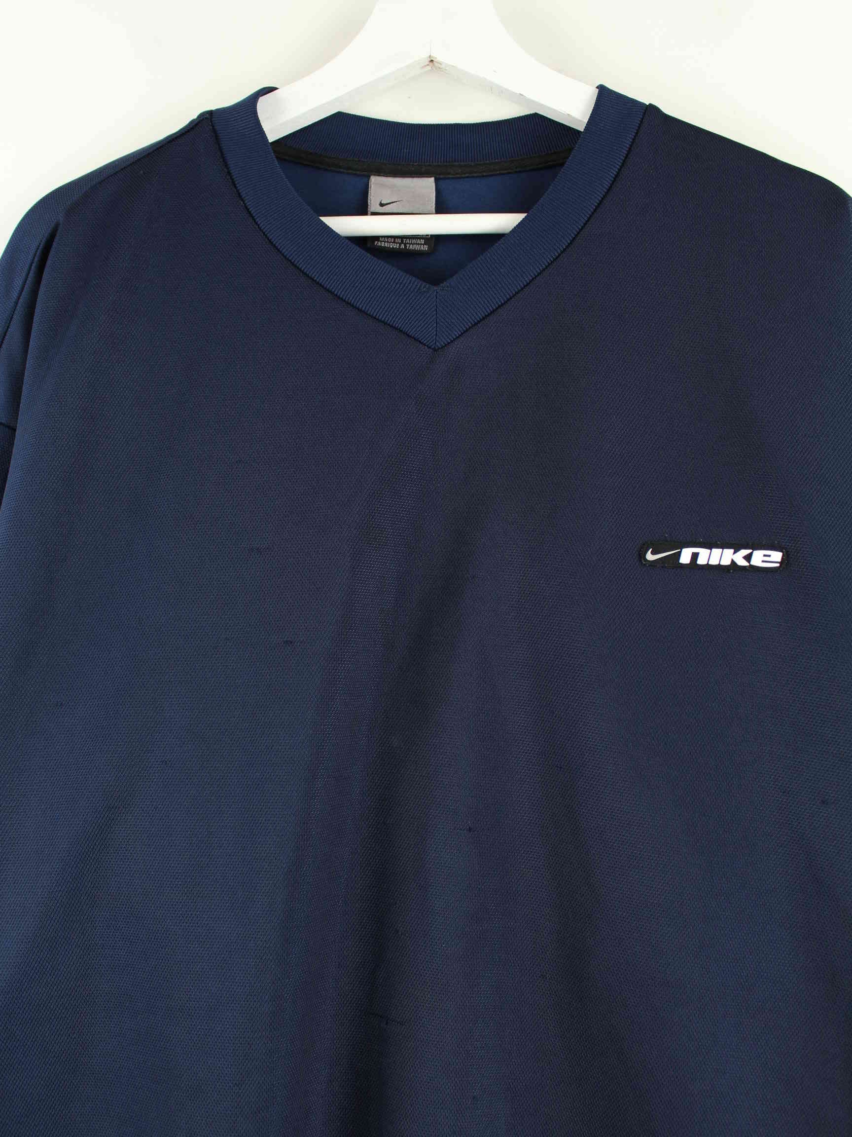 Nike y2k V-Neck Sport Sweatshirt Blau XL (detail image 1)