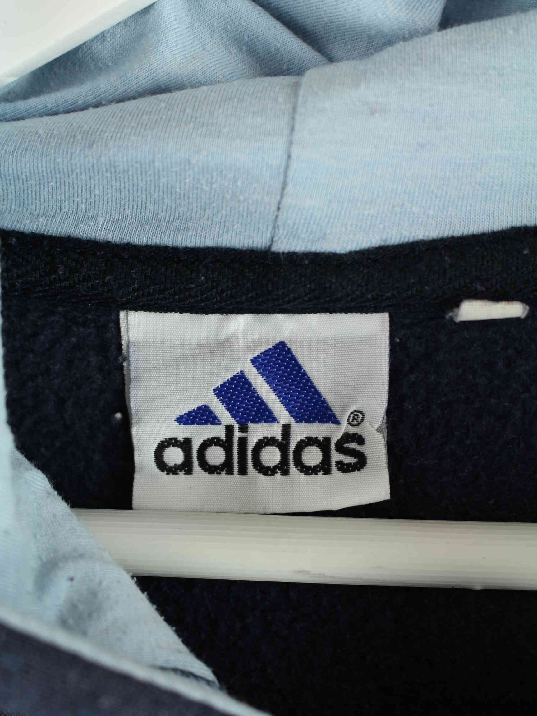 Adidas 90s Vintage Embroidered Hoodie Blau L (detail image 2)