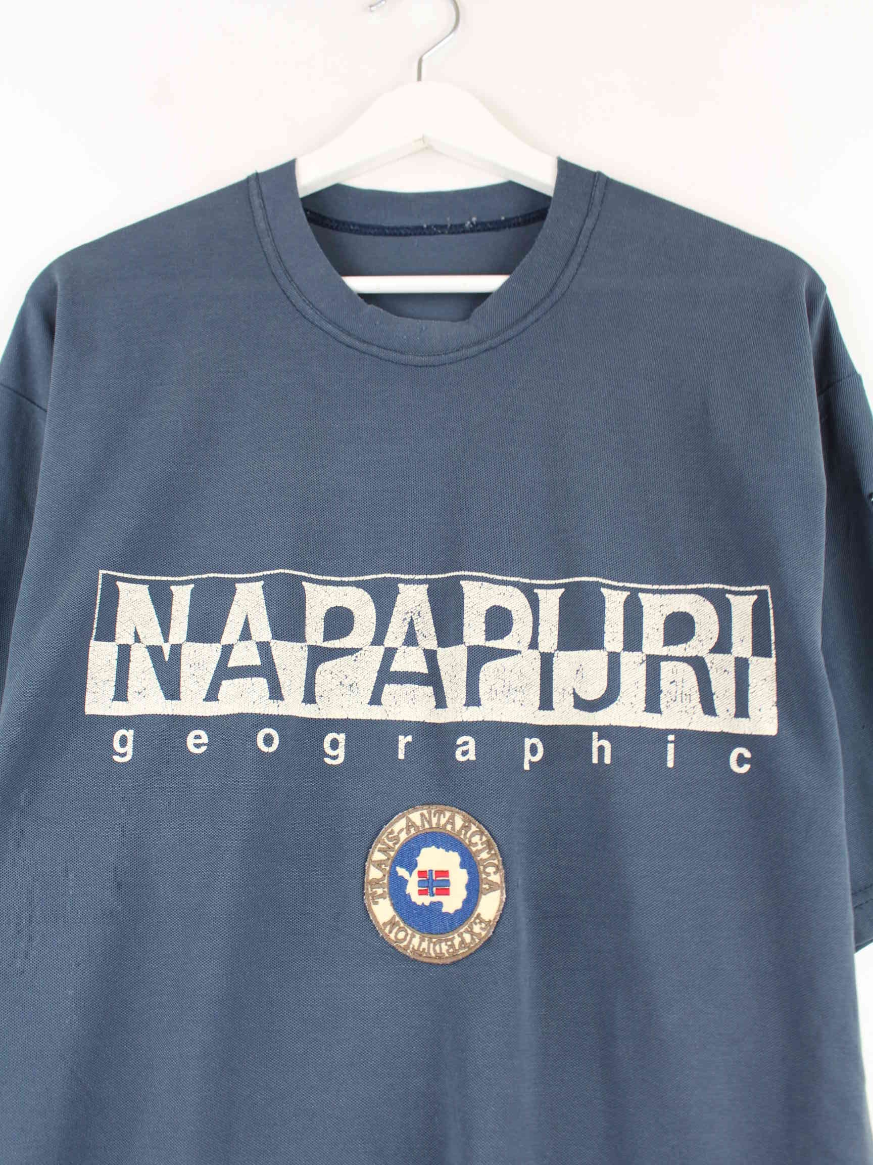 Napapjiri Print T-Shirt Blau L (detail image 1)