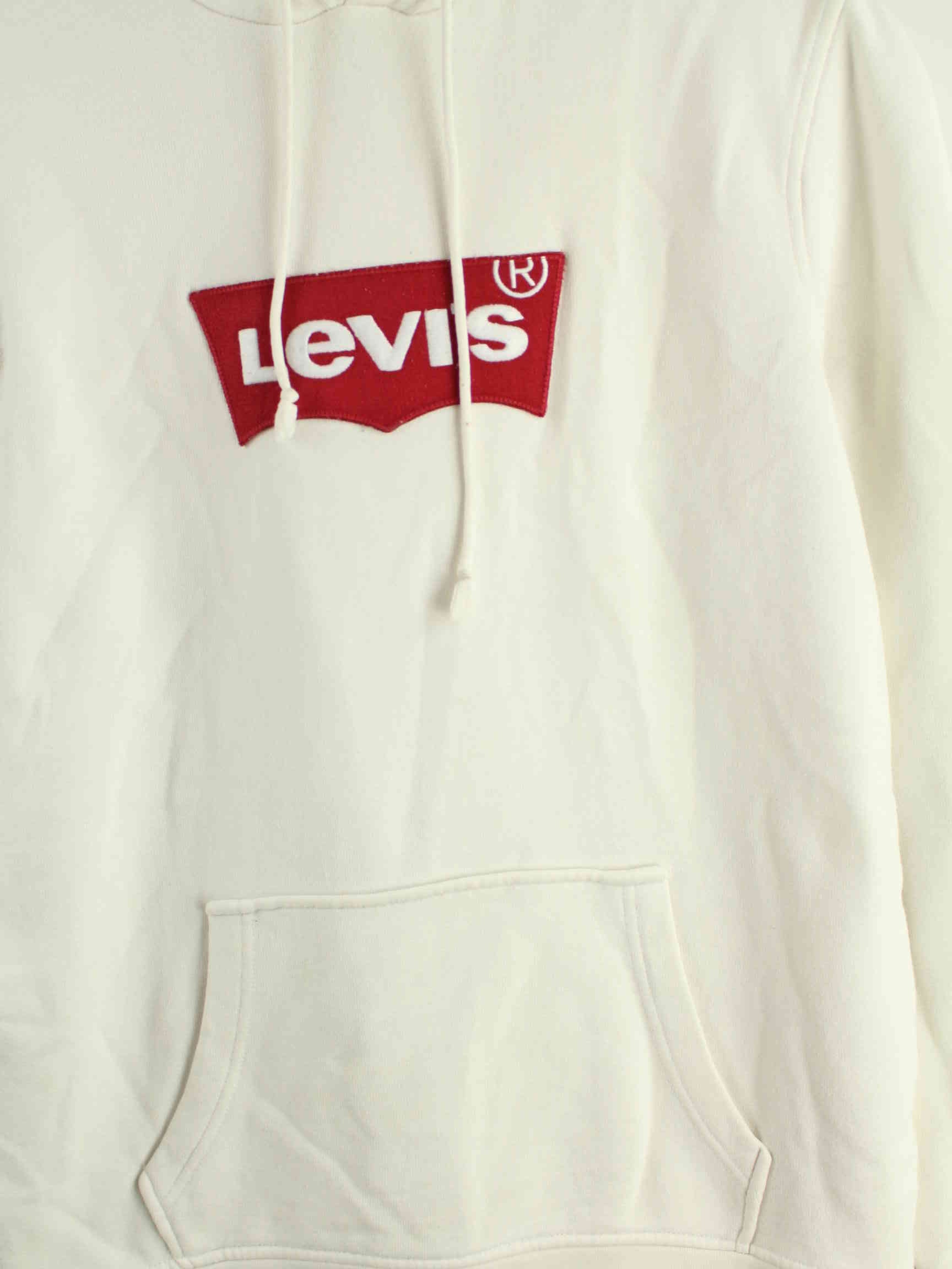 Levi's Damen Embroidered Logo Hoodie Weiß M (detail image 1)