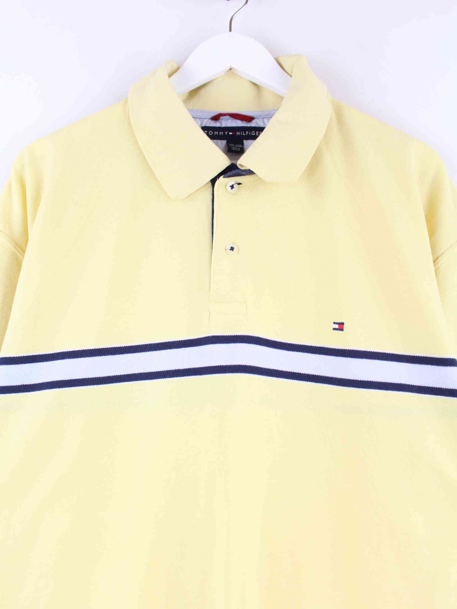 Tommy Hilfiger 00s Striped Polo Gelb XXL (detail image 1)