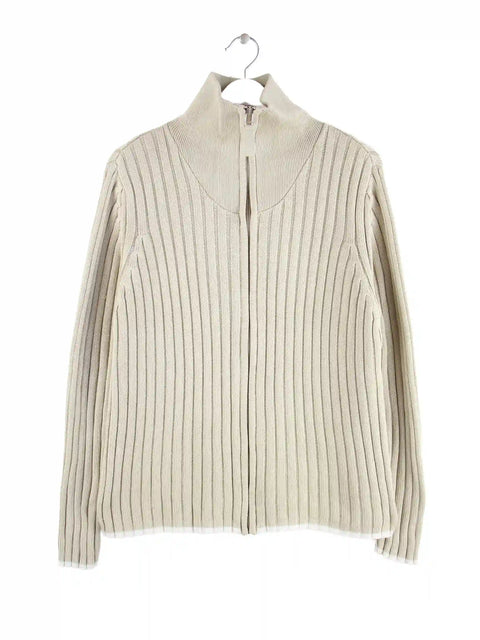 Vintage Damen 00s Liberty Island Strickjacke Beige L