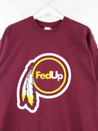 Gildan Fed Up Sell The Team Print T-Shirt Rot XL (detail image 1)