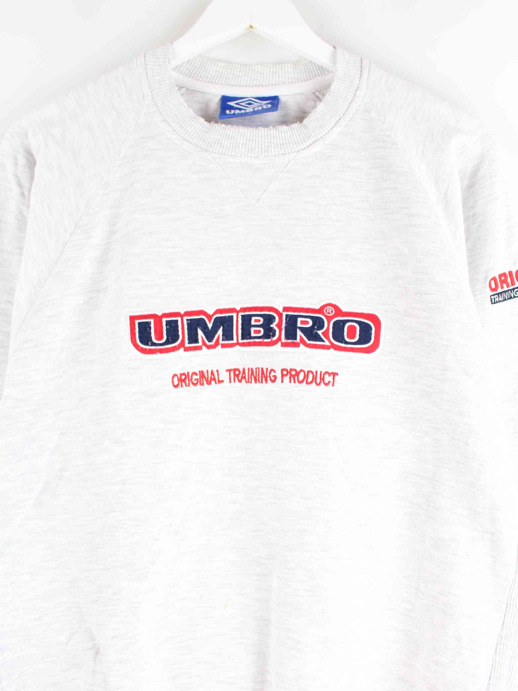 Umbro 90s Vintage Embroidered Sweater Grau L (detail image 1)