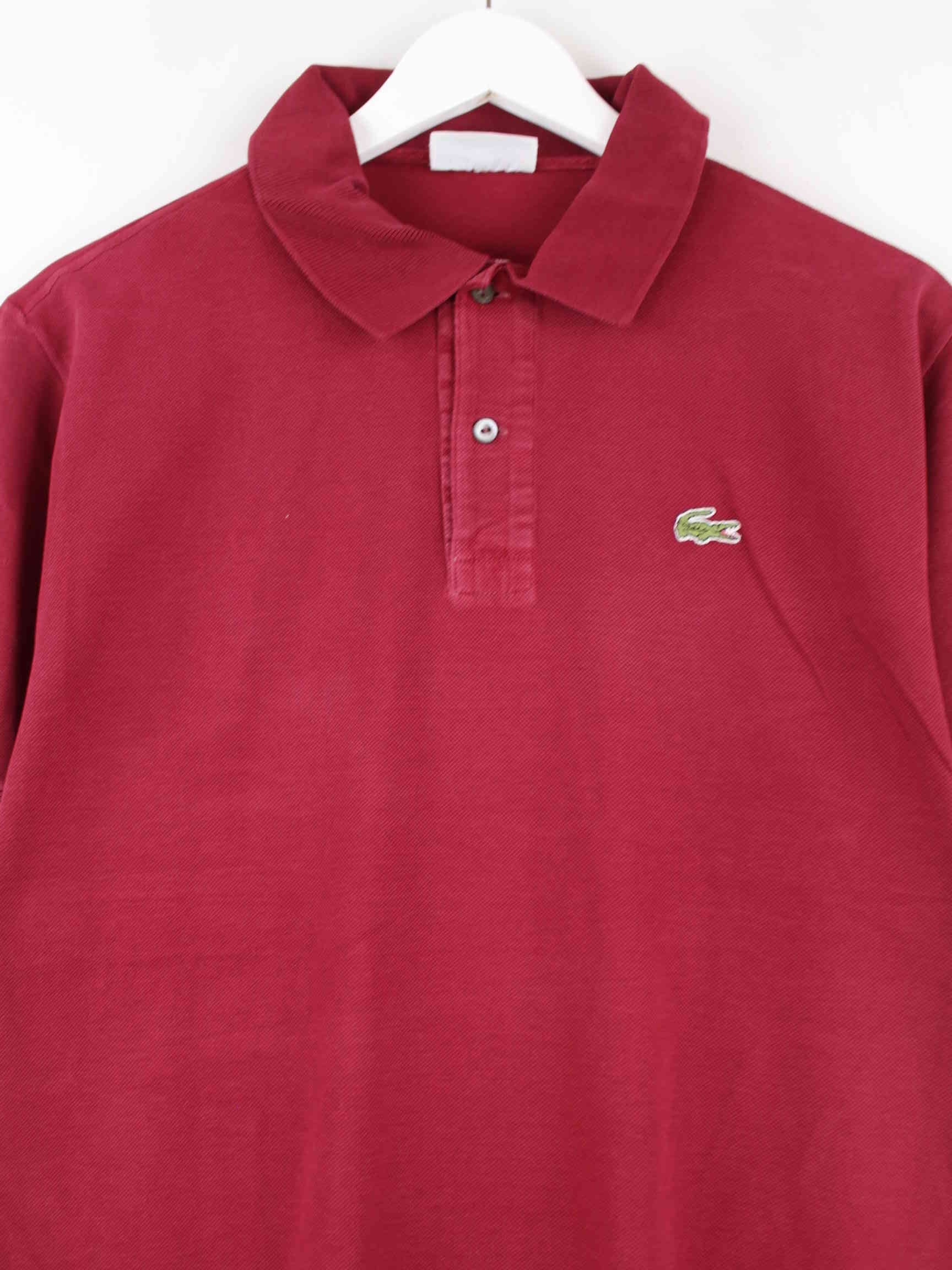 Lacoste 90s Vintage Polo Rot L (detail image 1)