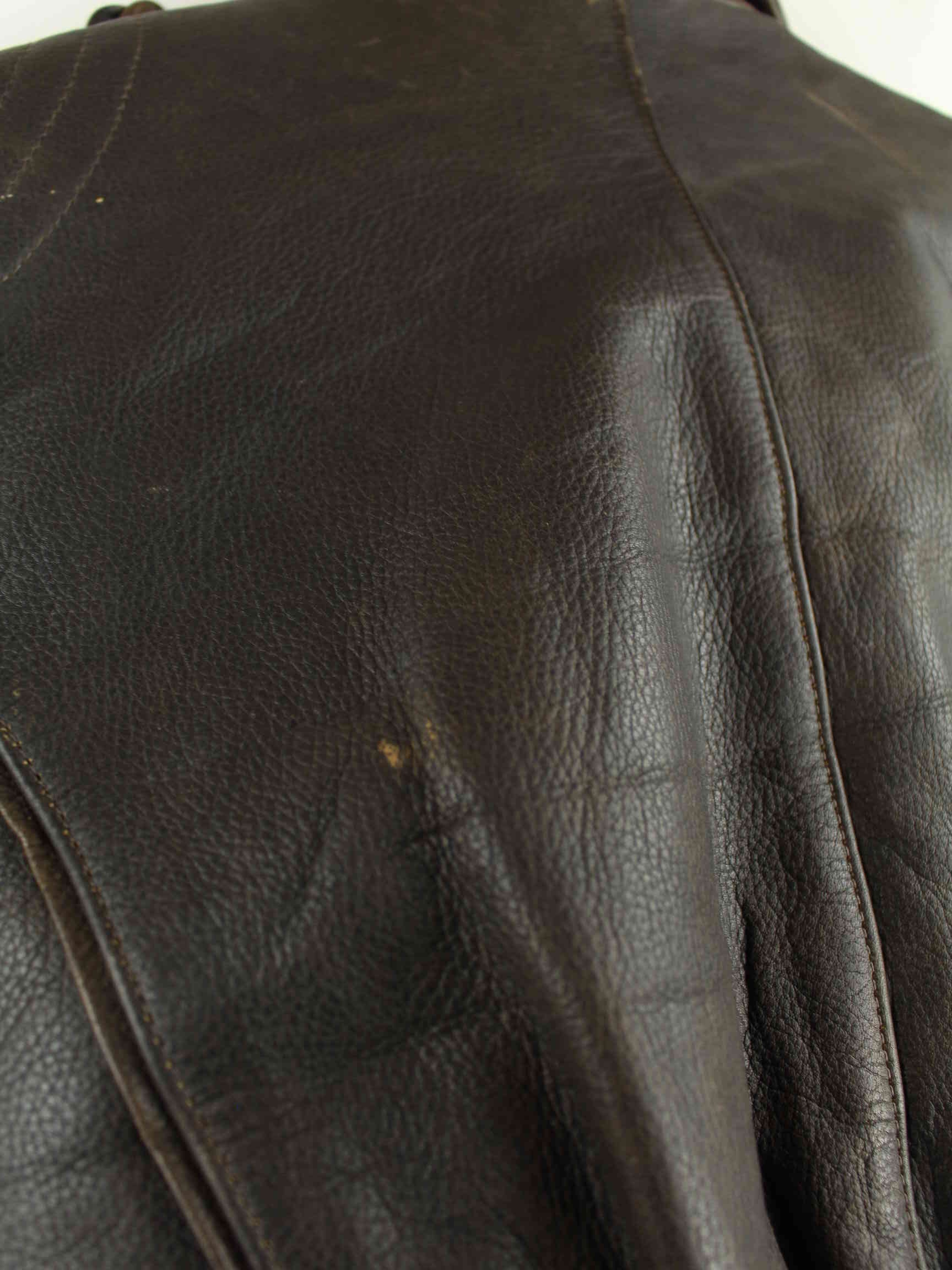 Vintage Damen y2k Motorcycle Jacke Braun M (detail image 5)