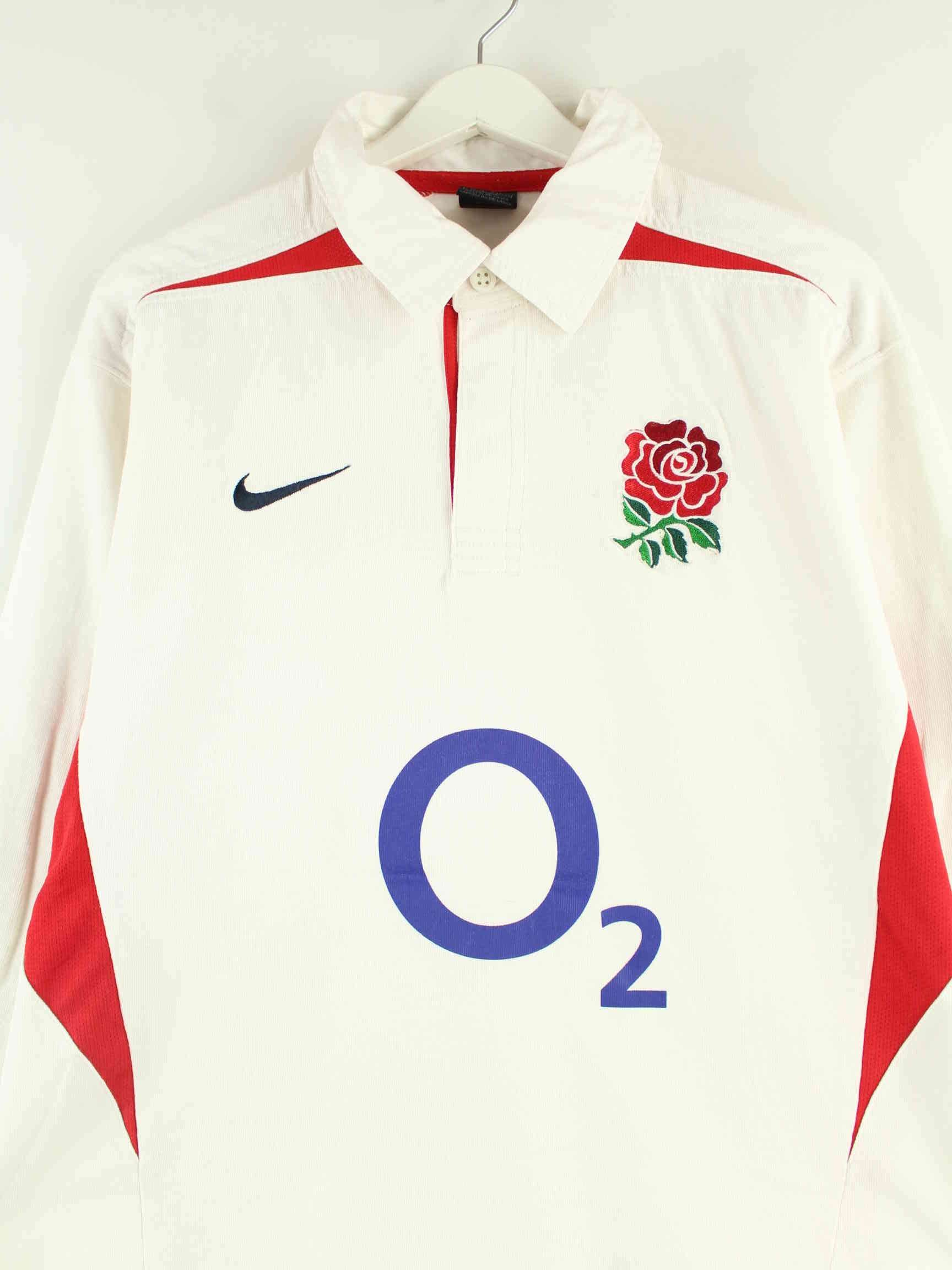 Nike y2k Rose Embroidered Langarm Polo Weiß XL (detail image 1)