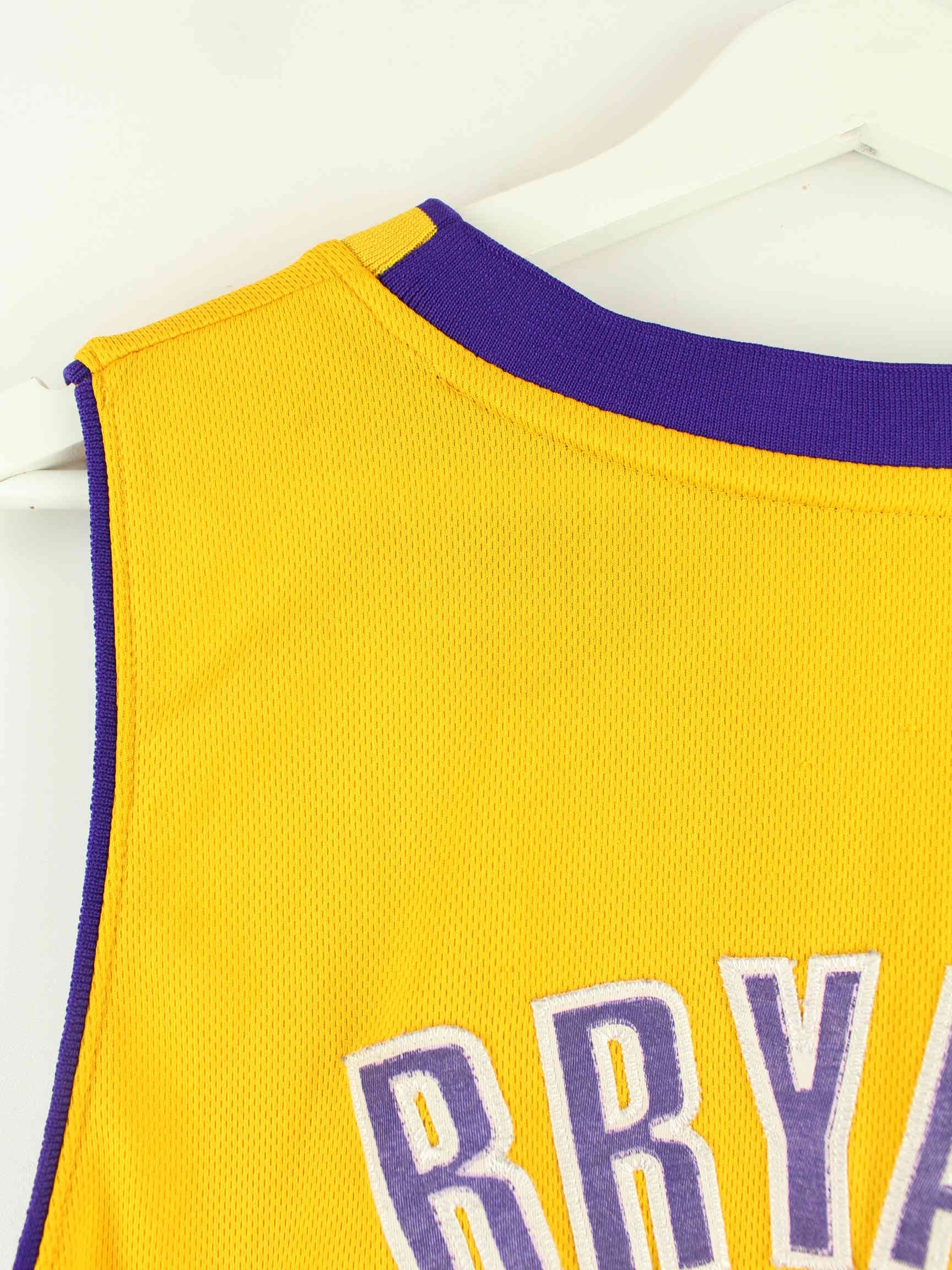 Adidas L.A. Lakers Bryant #24 Embroidered Jersey Gelb XL (detail image 9)