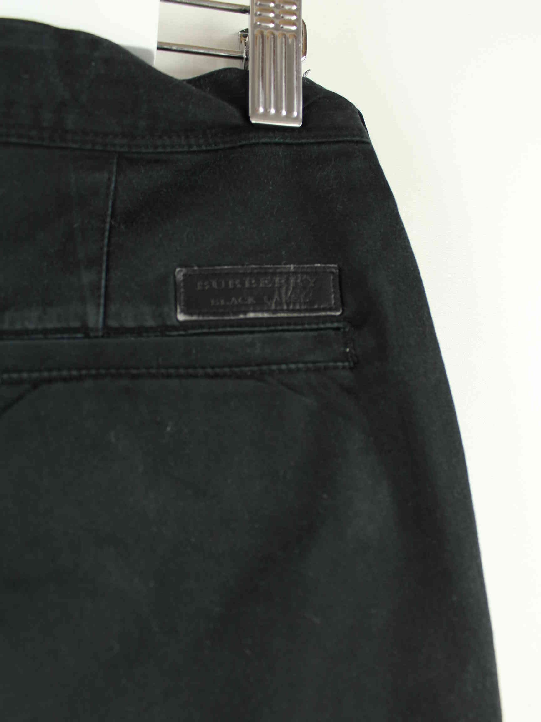 Burberry Black Label Hose Schwarz W28 L30 (detail image 2)