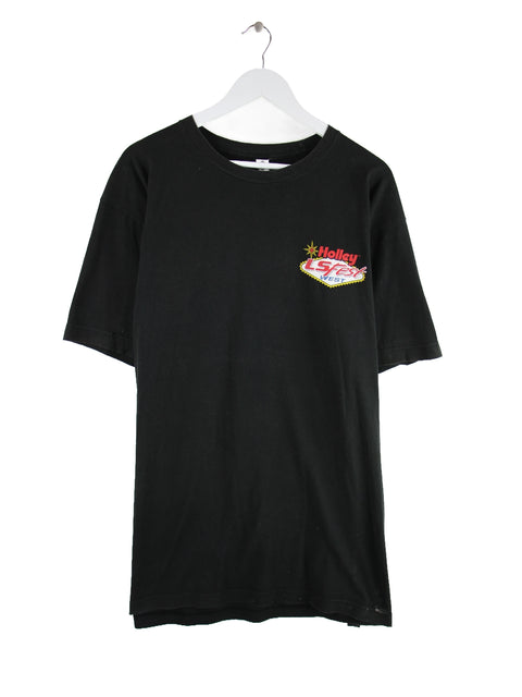 Tultex Holley LS Fest West Racing Print T-Shirt Schwarz XL