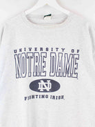 Vintage 90s Notre Dame Print Single Stitch T-Shirt Grau 4XL (detail image 1)