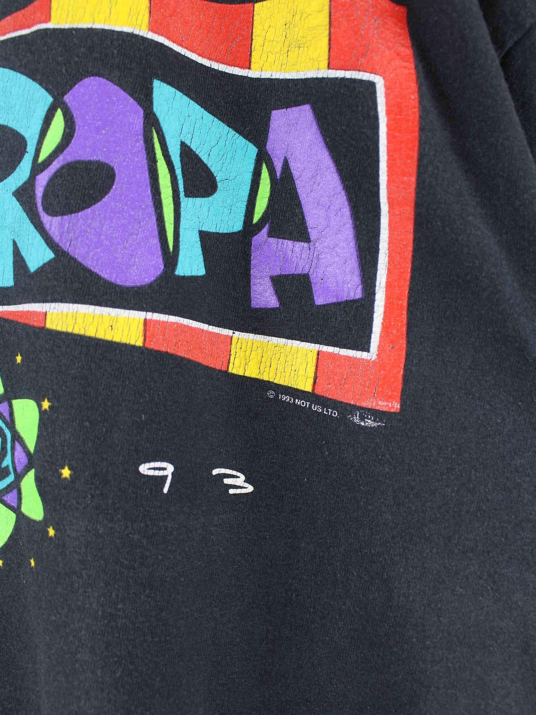 Fruit of the Loom 1993 Vintage U2 Zooropa Print Single Stitch T-Shirt Schwarz XL (detail image 2)