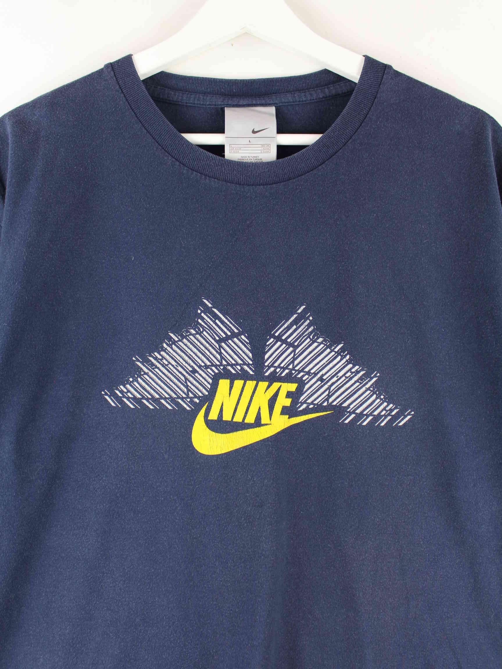 Nike 00s Print T-Shirt Blau L (detail image 1)