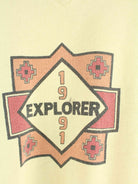 Vintage 1991 Explorer Print Sweater Beige XL (detail image 1)