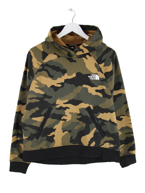 The North Face Damen Camouflage Big Logo Backprint Hoodie Grün M