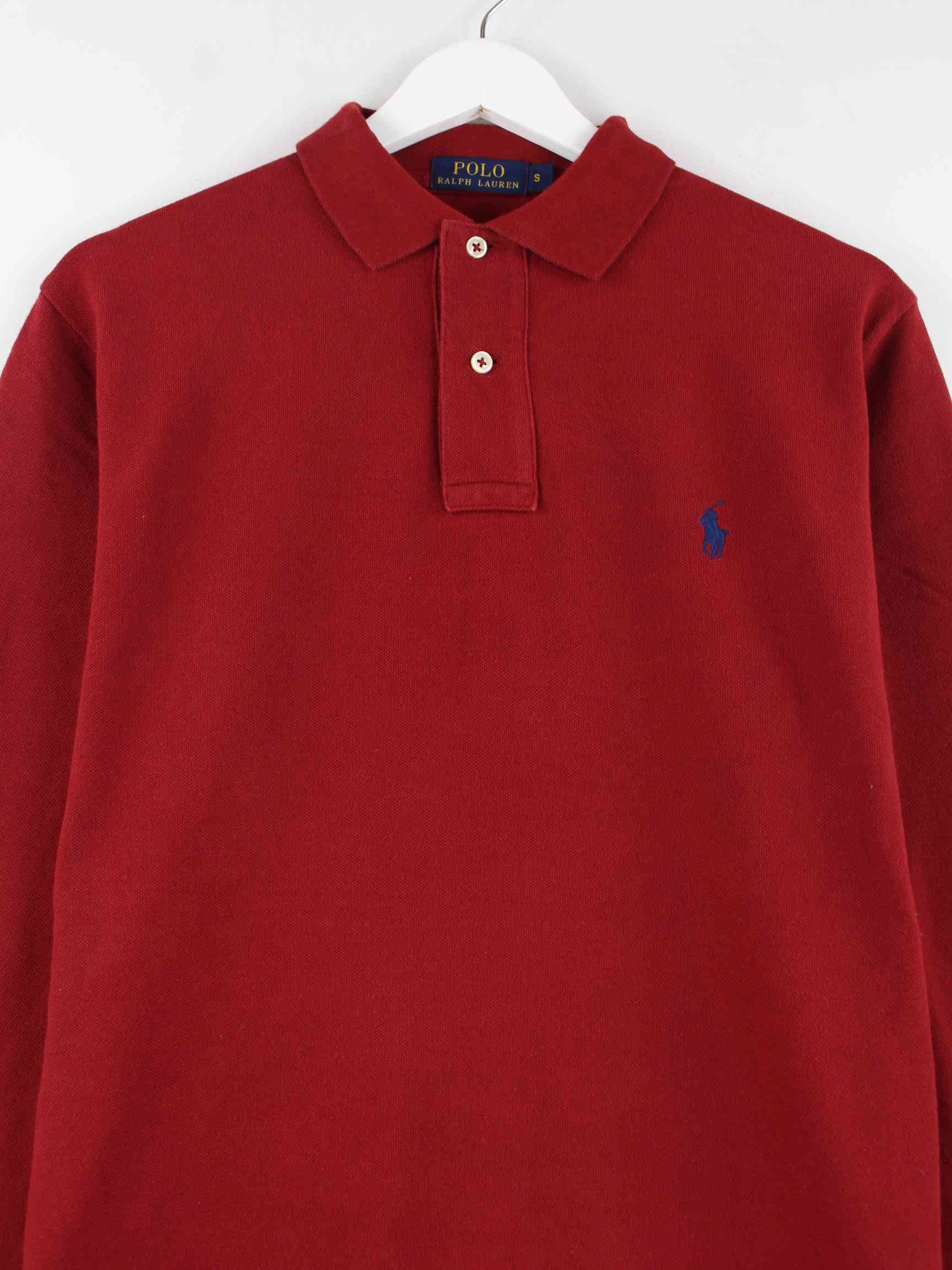 Ralph Lauren Langarm Polo Rot S (detail image 1)