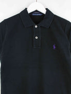 Ralph Lauren Damen 90s Vintage Slim Fit Basic Polo Schwarz M (detail image 1)