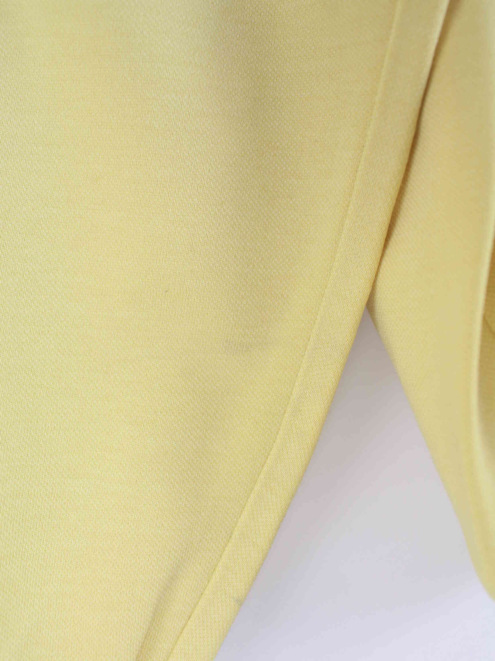 Lacoste Damen 90s Vintage Sweater Gelb M (detail image 6)