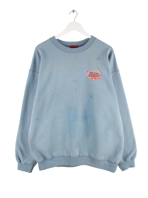 Disney 90s Daytona 500 Grumpy Racing Team Print Sweater Blau L