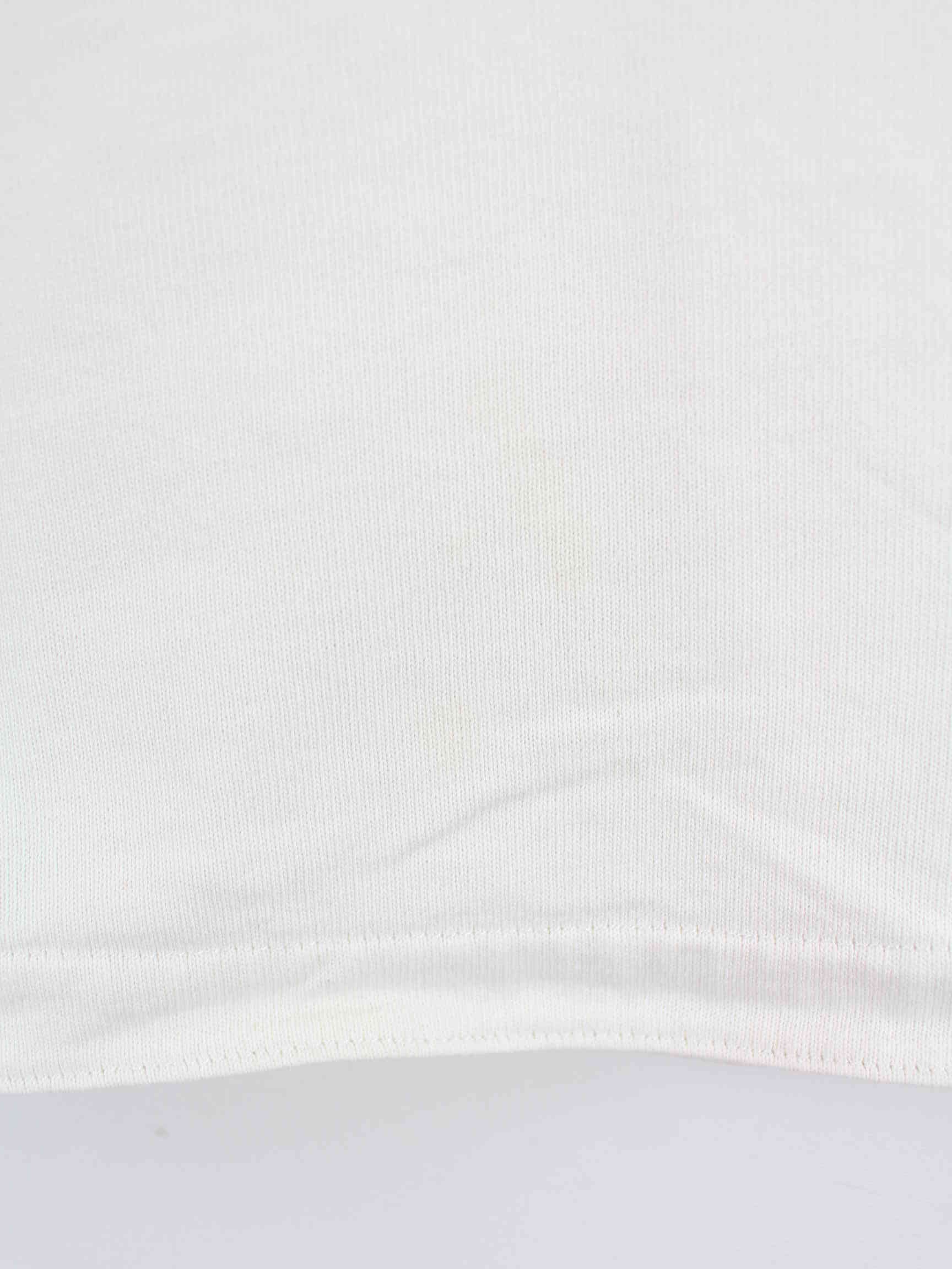 Nike 00s Eugene USA Embroidered Langarm Polo Weiß XL (detail image 6)