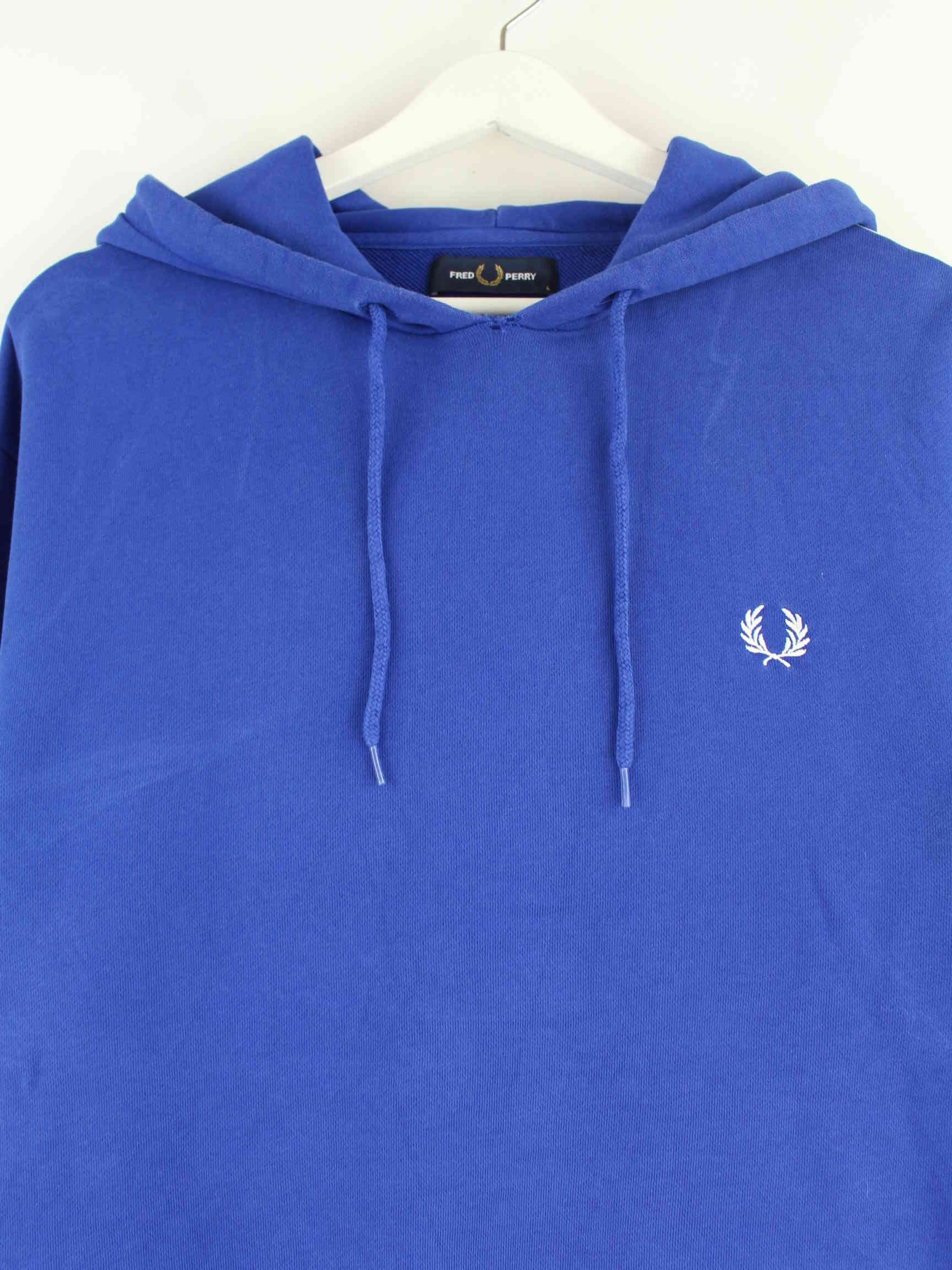 Fred Perry Tape Hoodie Blau L (detail image 1)