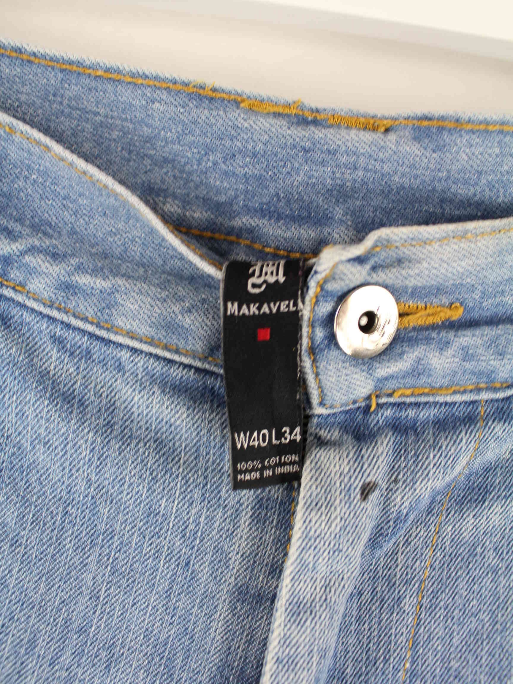 Makaveli y2k 2Pac Print Jeans Blau  (detail image 8)