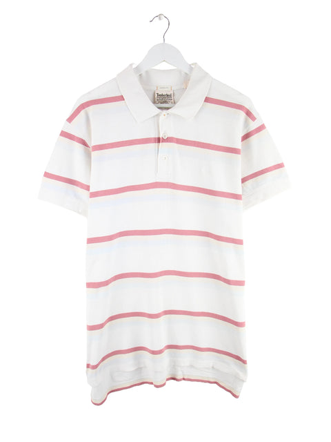 Timberland Classic Fit Stripe Polo Weiß L