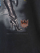 Vintage 1994 Vintage Biker Print Single Stitch T-Shirt Schwarz XL (detail image 3)