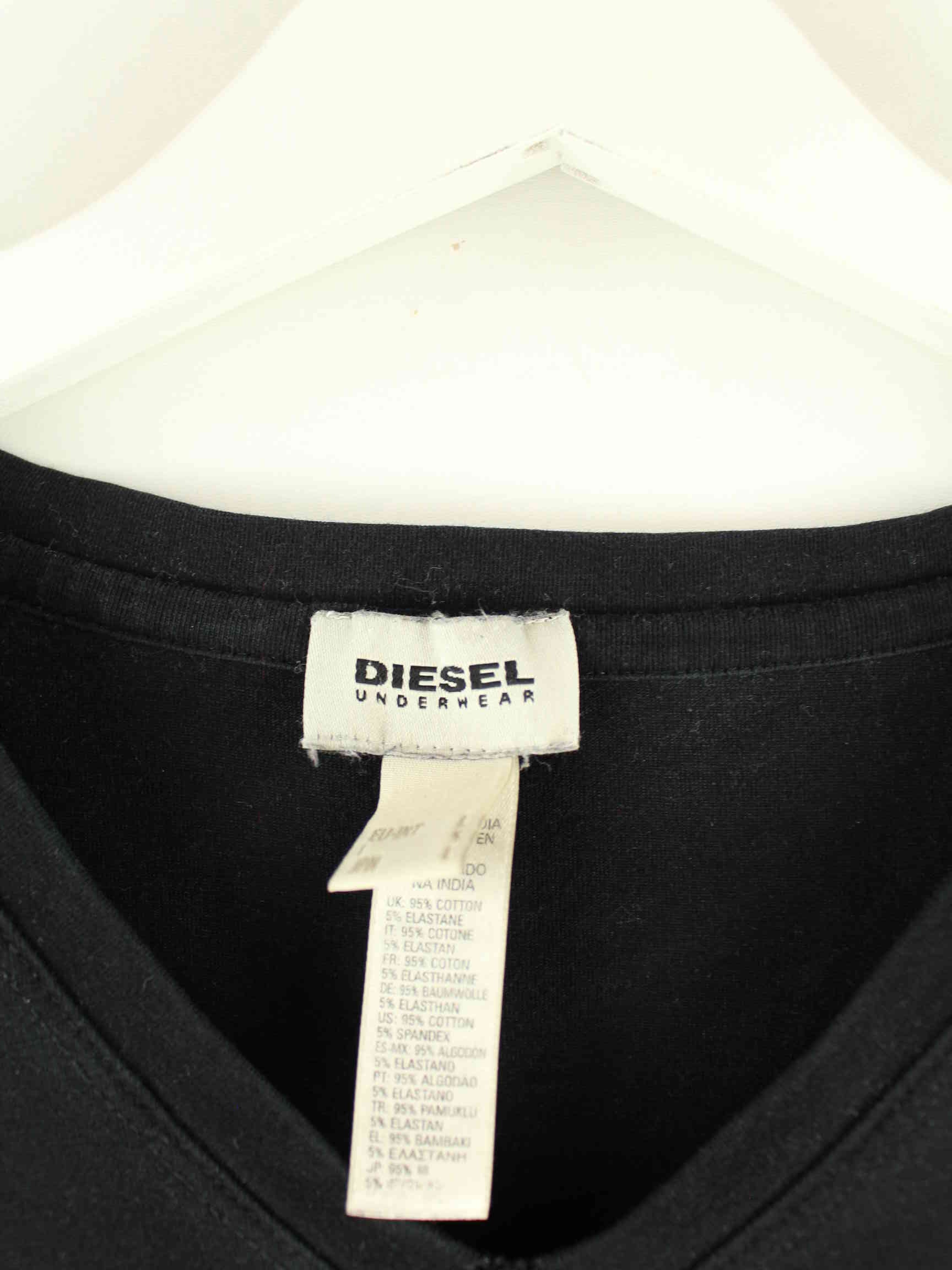 Diesel Basic V-Neck T-Shirt Schwarz S (detail image 3)