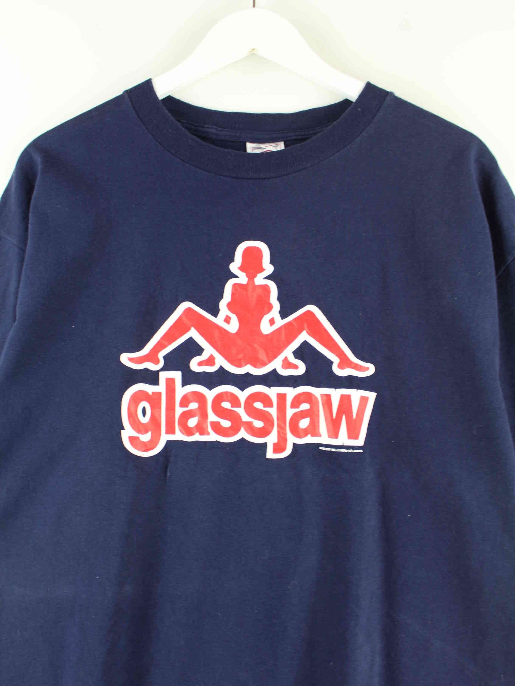 Delta 2000 Vintage Glassjaw Print T-Shirt Blau L (detail image 1)