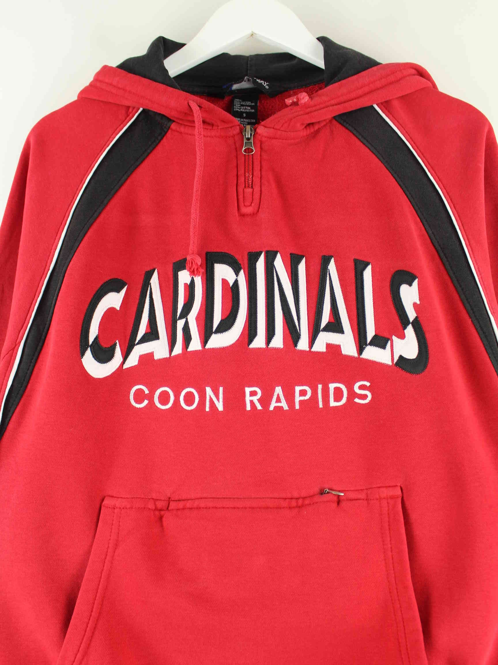 Holloway 00s Vintage Cardinals Embroidered Hoodie Rot S (detail image 1)