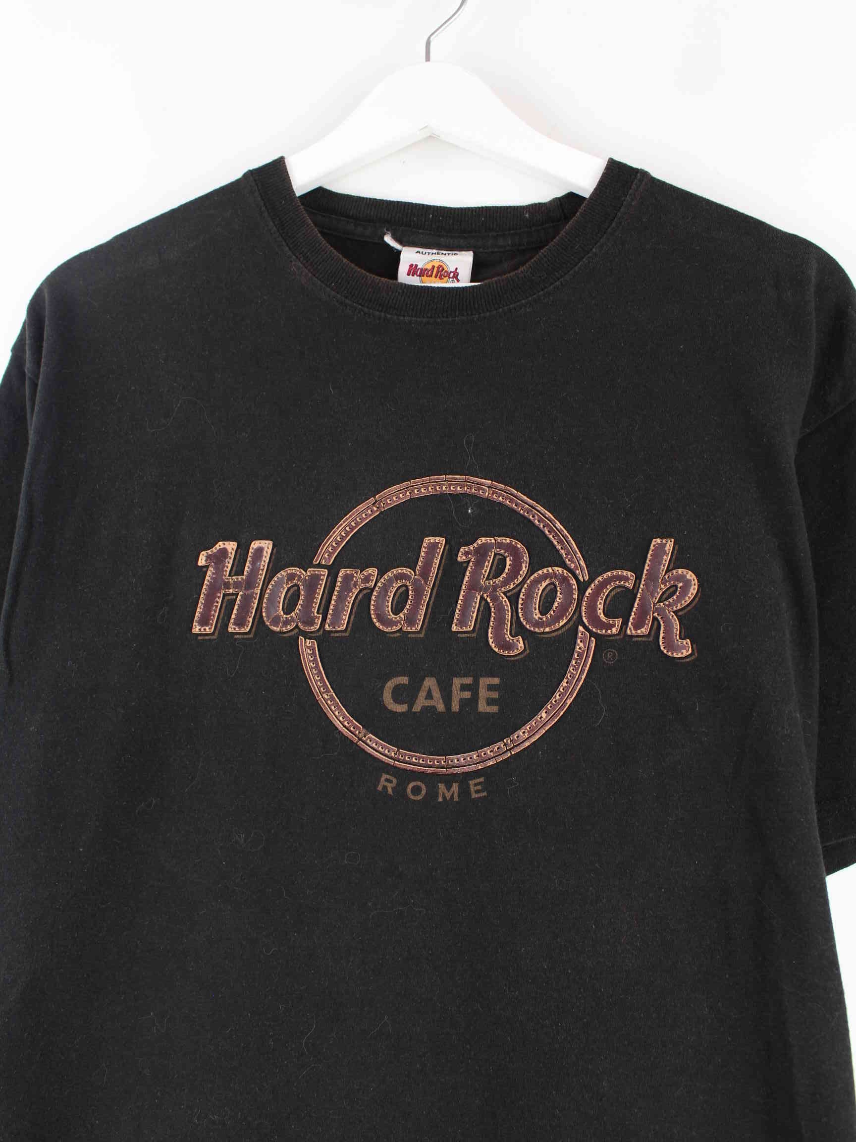 Hard Rock Cafe 00s Rome Print T-Shirt Schwarz M (detail image 1)