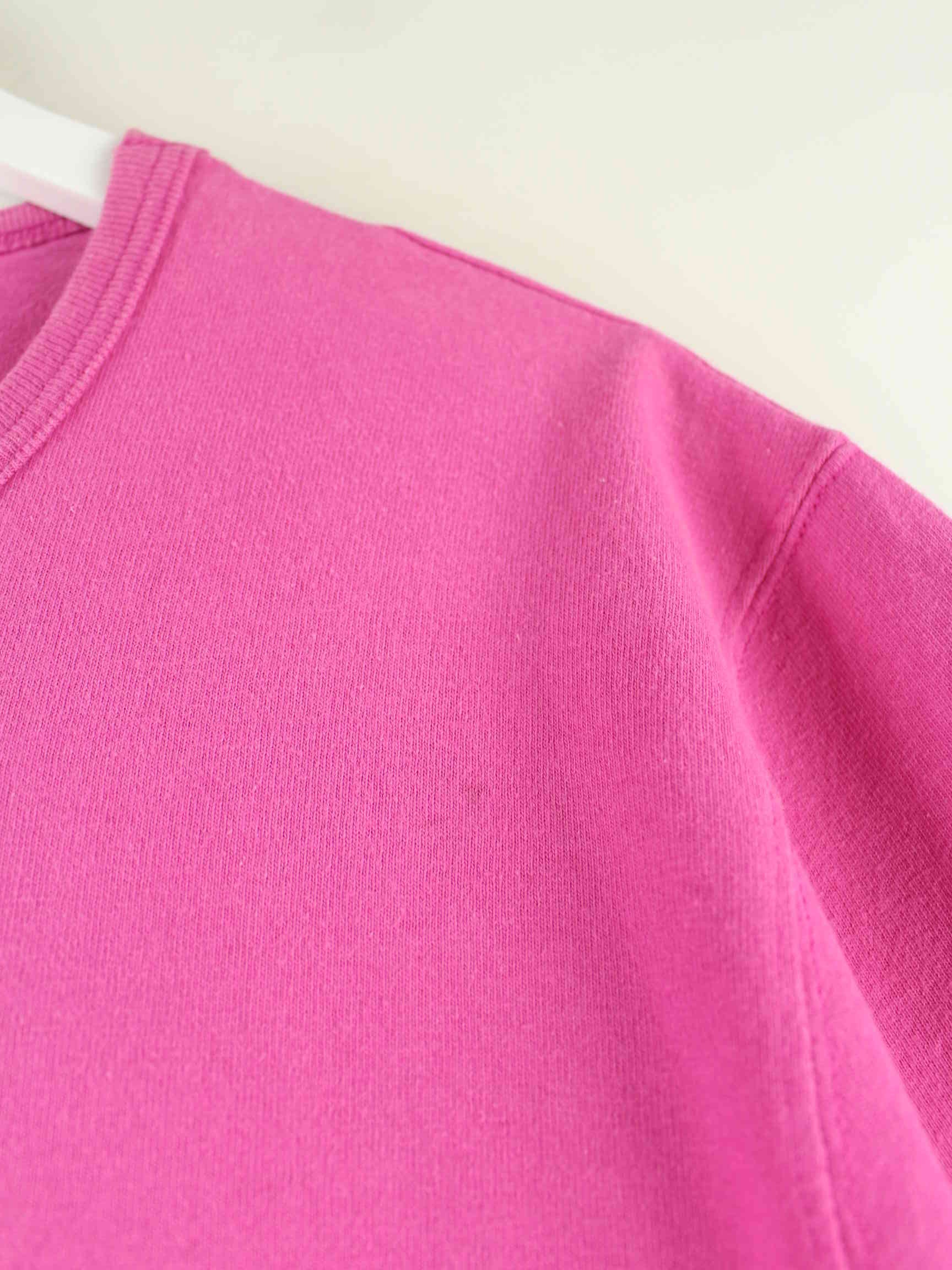 Champion y2k Embroidered Heavy T-Shirt Pink L (detail image 3)