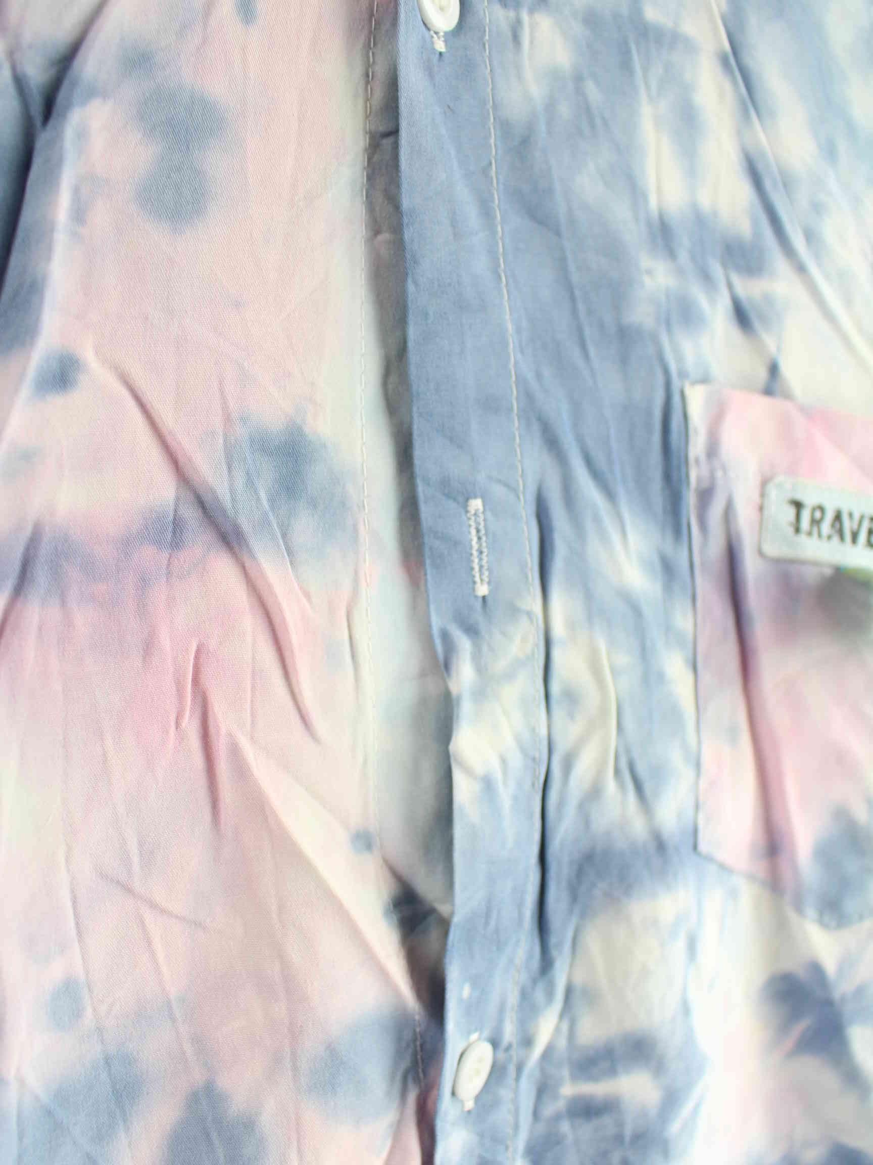 Vintage Hawaii Tie Dye Kurzarm Hemd Lila 3XL (detail image 2)