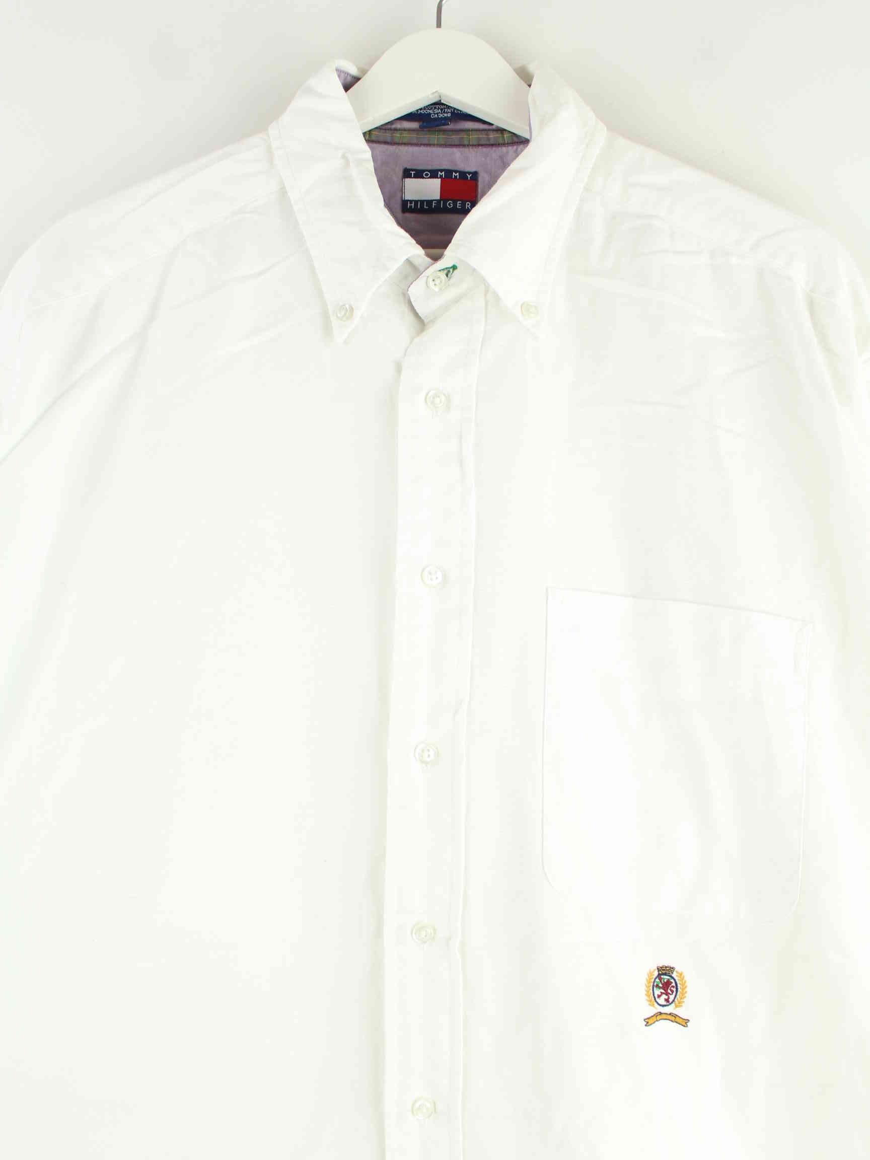 Tommy Hilfiger 00s Embroidered Hemd Weiß XL (detail image 1)