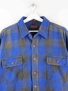 Vintage 90s Checked Hemd Blau XXL (detail image 1)