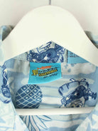 Vintage Spongebob Pattern Hawaii Hemd Blau XL (detail image 2)